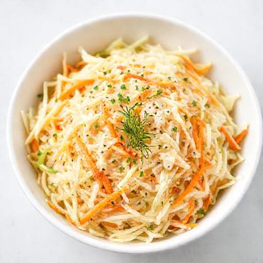 Snelle Coleslaw met Yoghurt Dressing