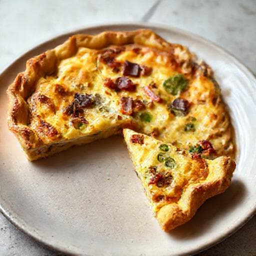 Snelle Quiche met Prei en Spek