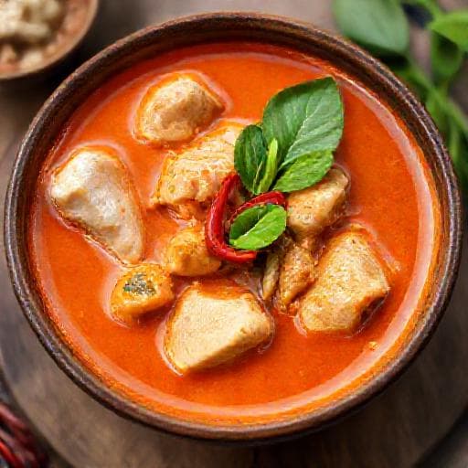 Klassieke Thaise Rode Curry met Kip