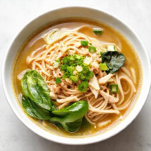 Snelle Kip Ramen met Paksoi