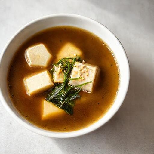 Snelle Misosoep met Tofu en Zeewier