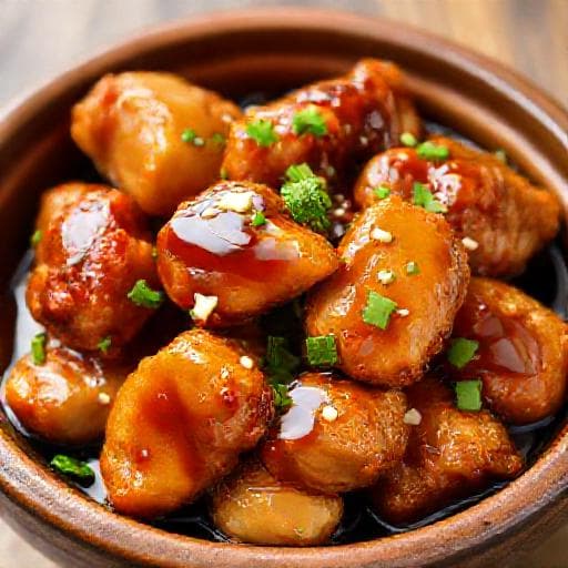 Koreaanse Gefrituurde Kip met Knoflook-Soja Saus