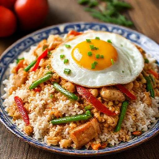 Klassieke Surinaamse Nasi met Kip