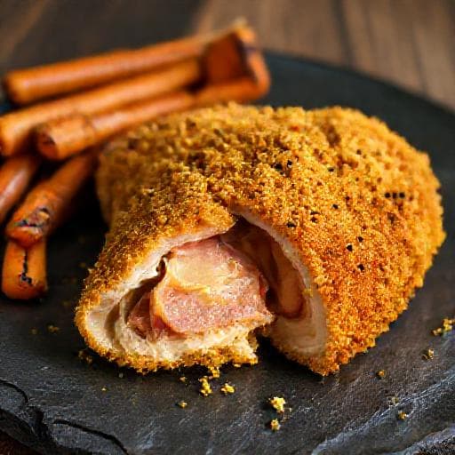Kip Cordon Bleu met Mosterdkorst