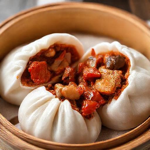 Bánh Bao Xá Xíu Kiểu Hoa (Siu Bao)