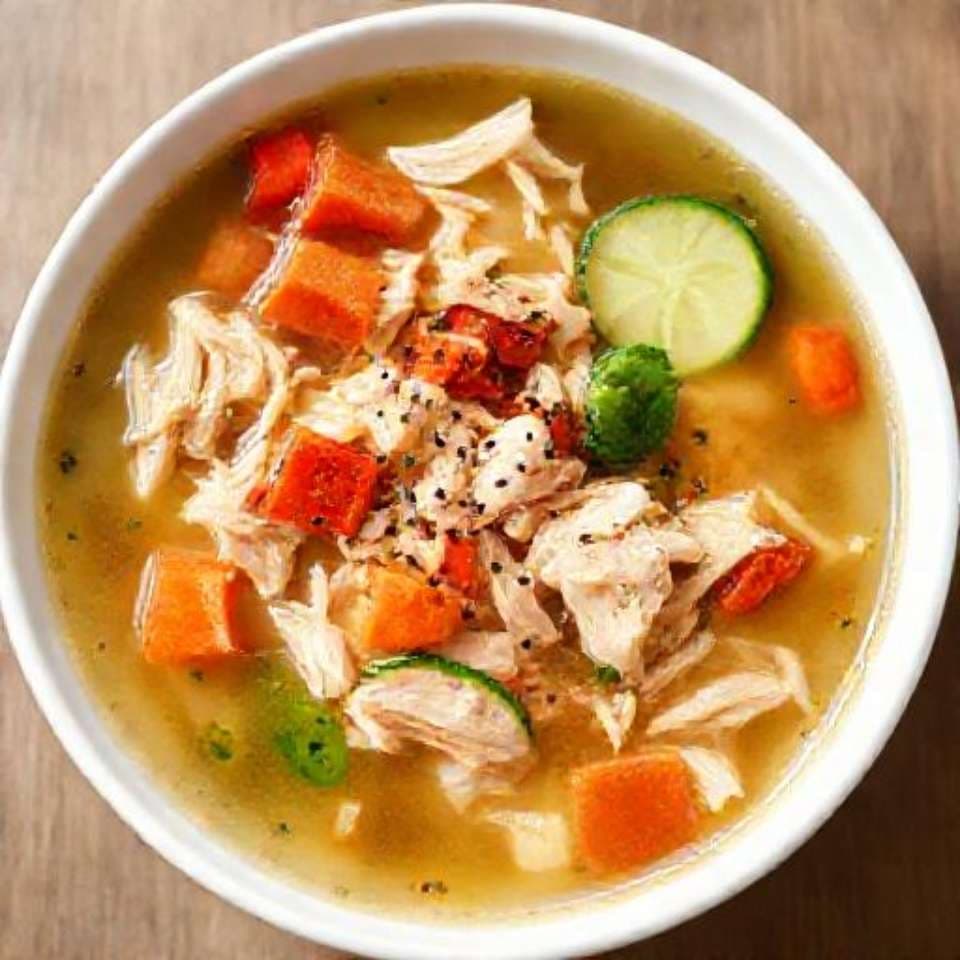 Быстрый Куриный Суп с Овощами