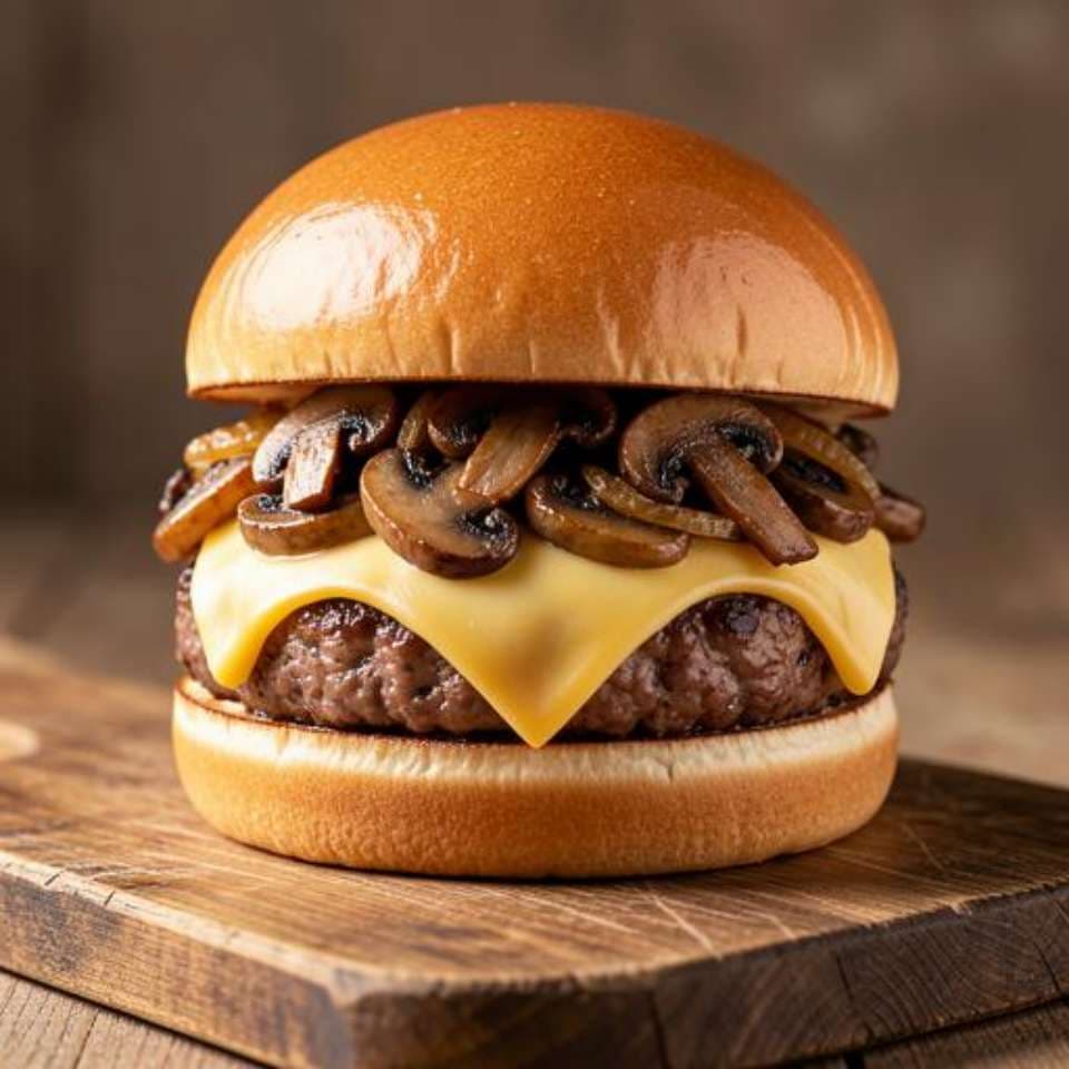 Mushroom Swiss Burger