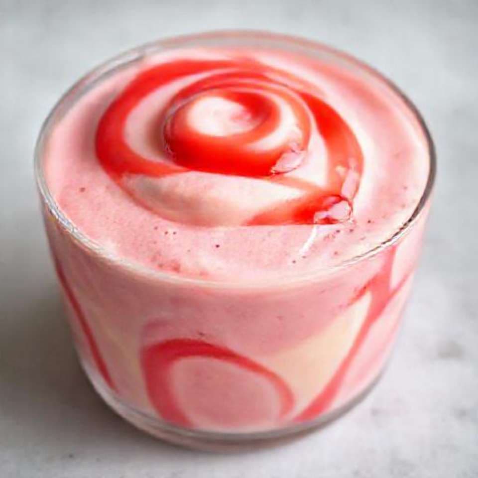 Puding Keju Stroberi Instan