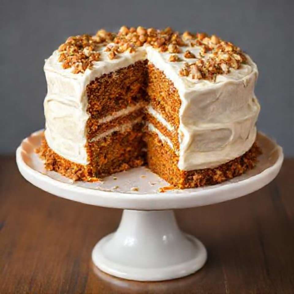 Classic Carrot Cake with Cream Cheese Frosting