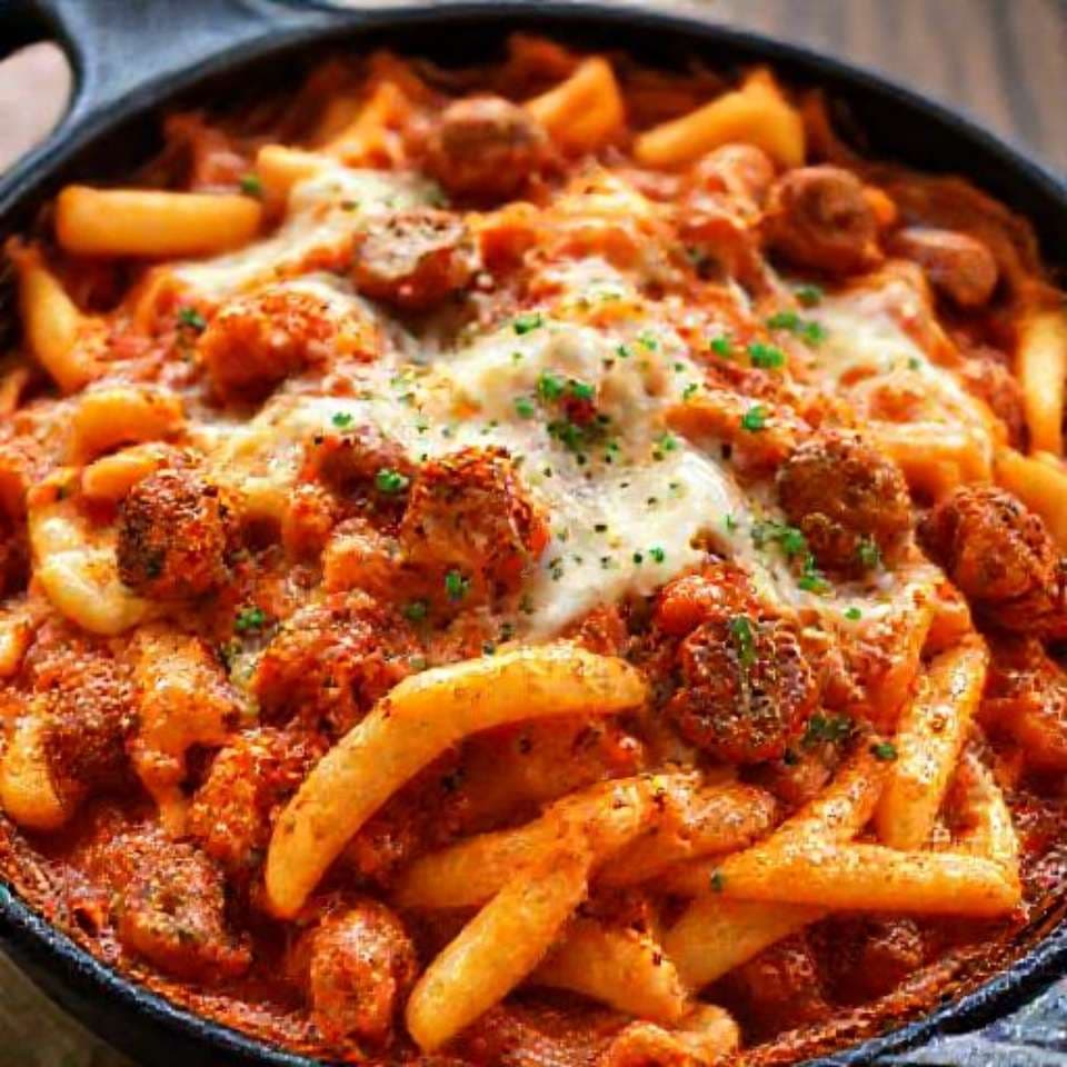Spicy Sausage Baked Ziti