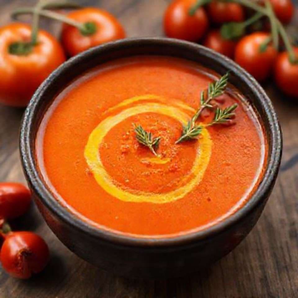 Roasted Tomato and Red Pepper Soup