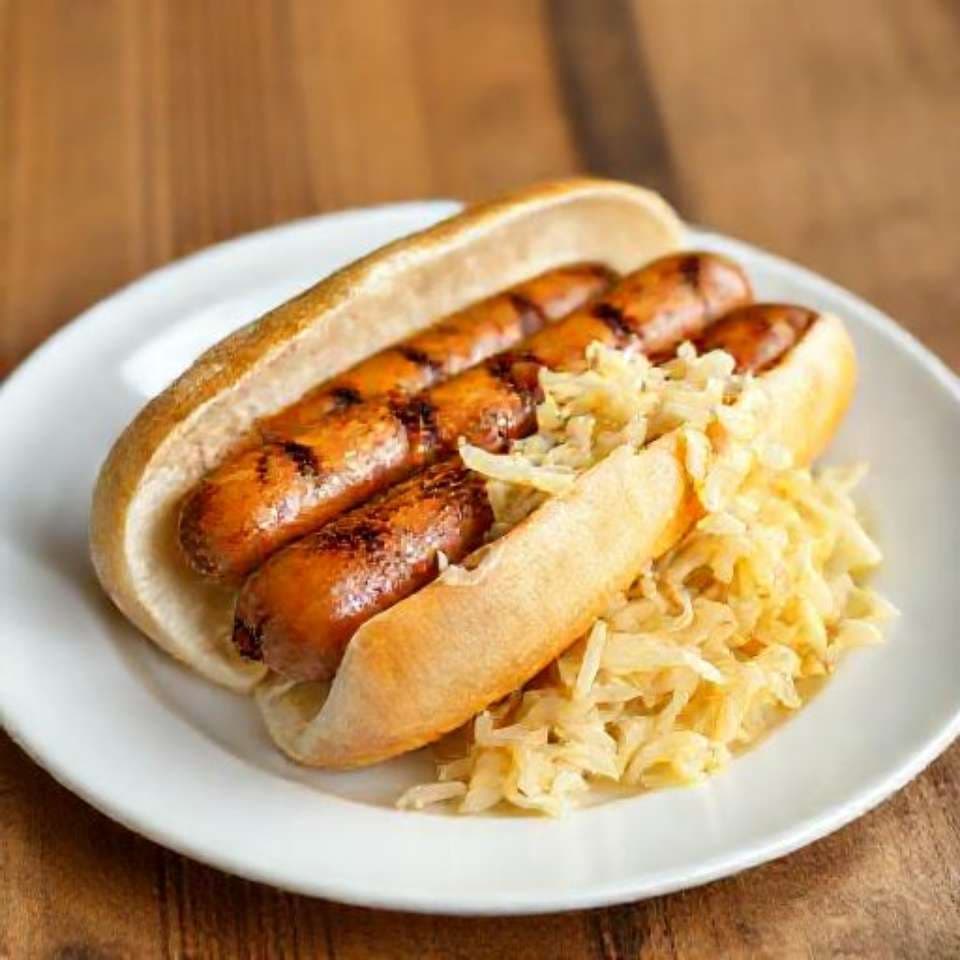 German Bratwurst with Sauerkraut