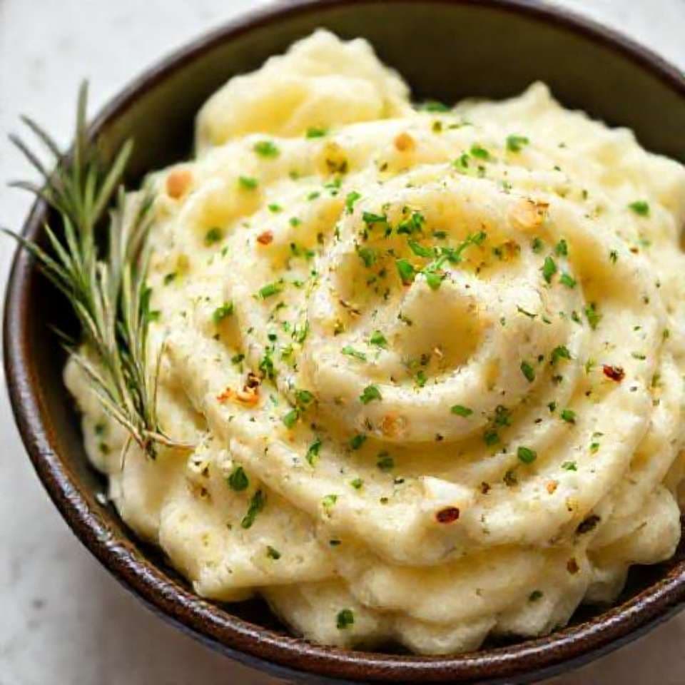 Garlic Herb Mashed Potatoes