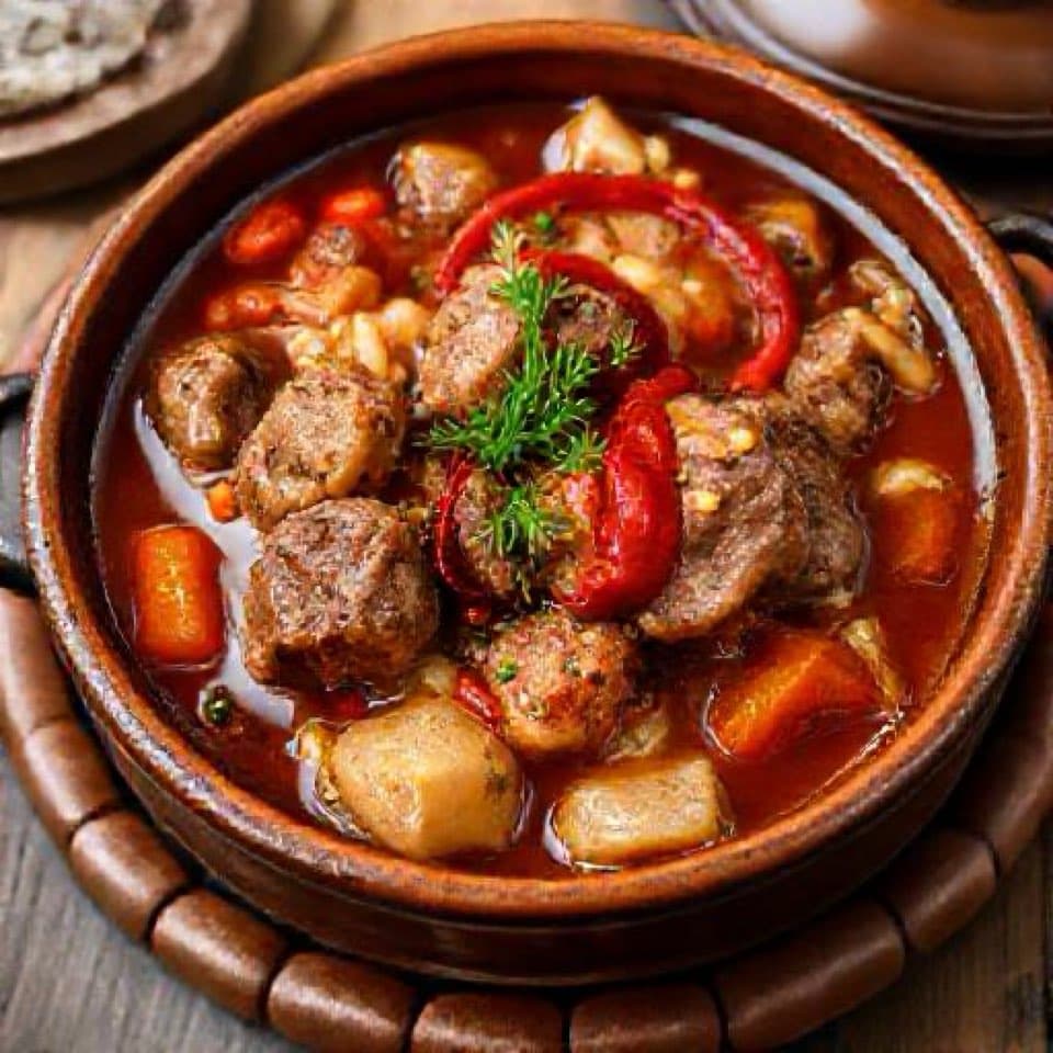 Хашлама по-армянски с пивом