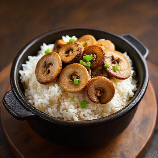 简易版北菇滑鸡煲仔饭