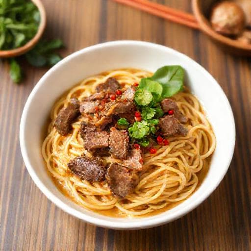 简易快手沙嗲牛肉面