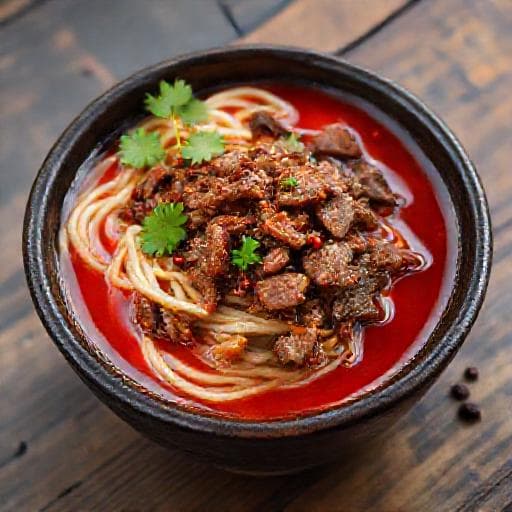 川味麻辣牛肉車仔麵