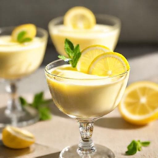 Hızlı Limonlu Mousse