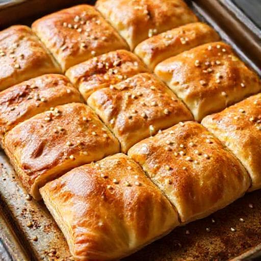 Tepsi Kıymalı Böreği (Pırasalı)