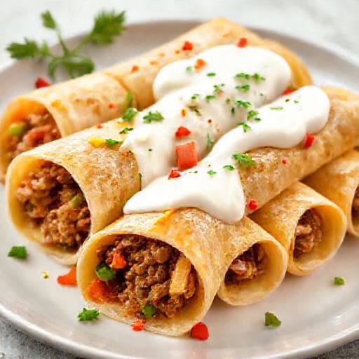 Kıymalı ve Sebzeli Yağlama Rulo