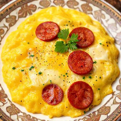 Sucuklu Kaşarlı Omlet