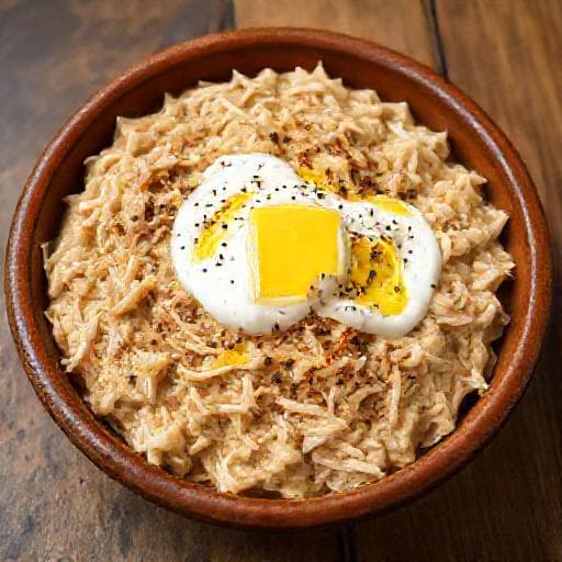 Tavuklu Keşkek (Yoğurtlu Soslu)