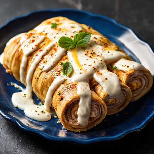 Yoğurt Soslu Tavuk Sarma