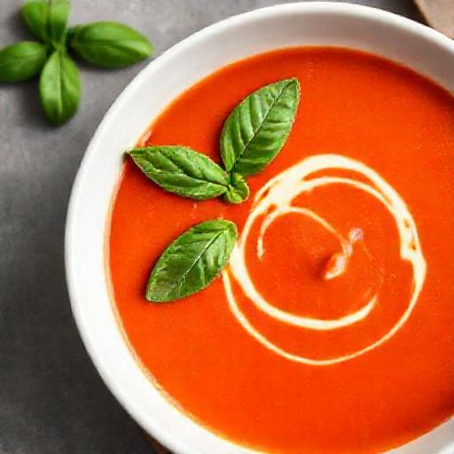 Hızlı Domates Çorbası (Kremalı)