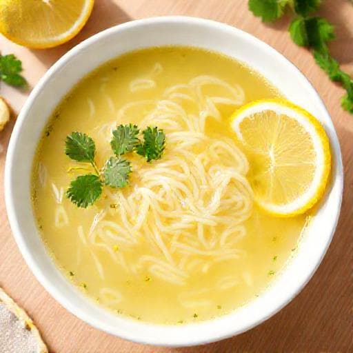 Hızlı Limonlu Şehriye Çorbası