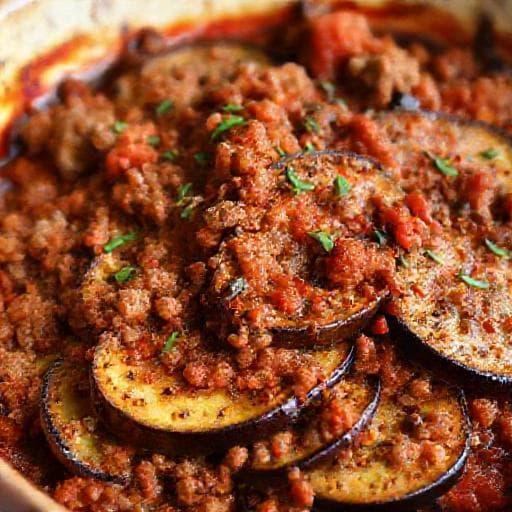 Pratik Kıymalı Patlıcan Yemeği (Fırında)