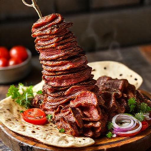 Geleneksel Ev Yapımı Döner
