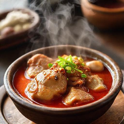 국물 닭발 (Brothy Chicken Feet)