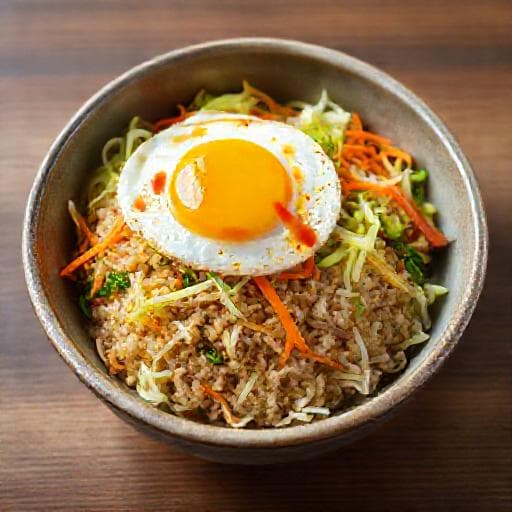 간편 보리밥 비빔밥