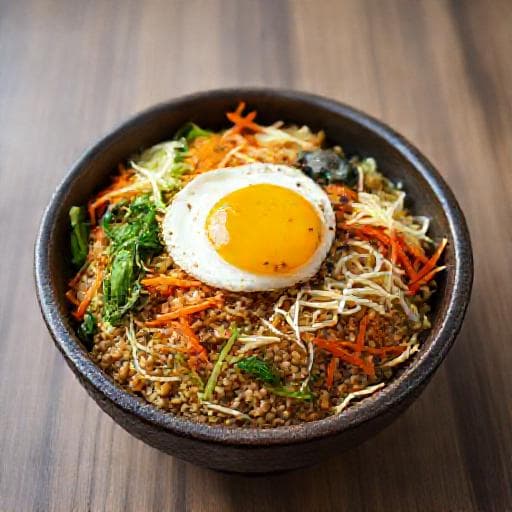 렌틸콩 채소 비빔밥