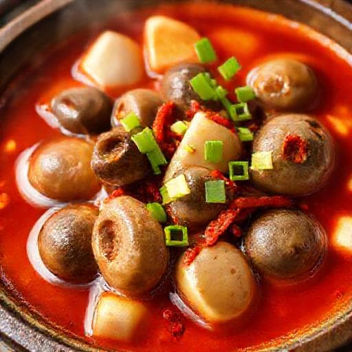매콤 올갱이 순두부찌개