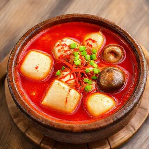매콤 다슬기 순두부찌개