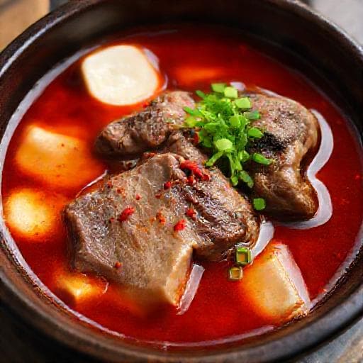 매콤 우족탕 (지역 변형)