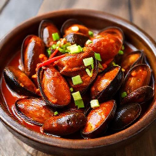 매콤 홍합찜