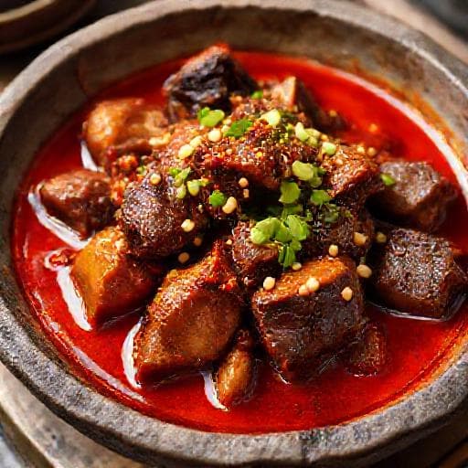 매콤 소꼬리찜