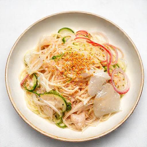 해파리냉채와 닭가슴살 겨자채