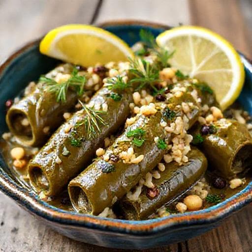 עלי גפן ממולאים בסגנון יווני (יאפראקי)