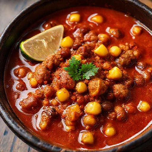 Chili con Carne mit Chorizo und Mais