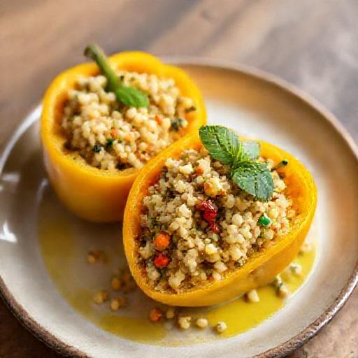 Schnelle Gefüllte Paprika mit Couscous