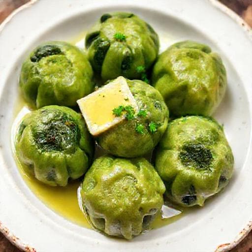 Klassische Spinatknödel
