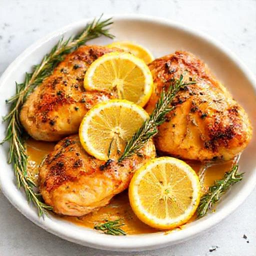Honig-Senf-Hähnchen mit Rosmarin und Zitrone (Mediterraner Twist)