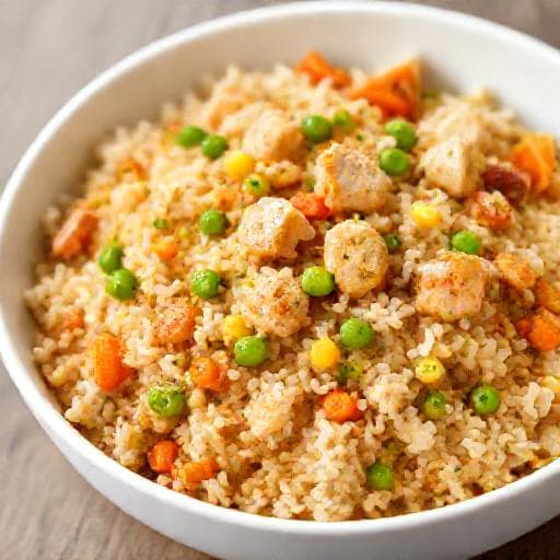 Schnelle Hähnchen-Reis-Pfanne 'Feierabend'