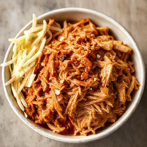 Schnelles Pulled Chicken aus dem Schnellkochtopf