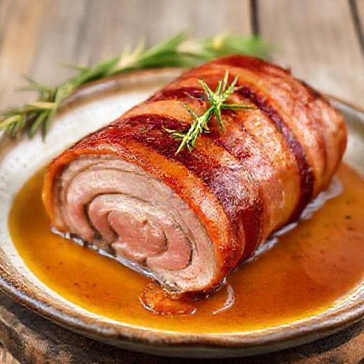 Klassisches Schweinefilet im Speckmantel