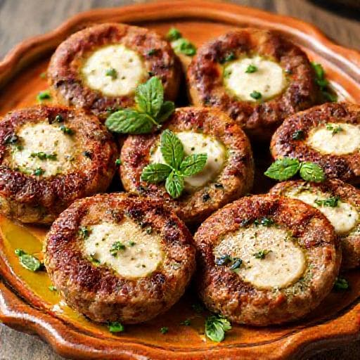 Bifteki mit Zucchini und Minze