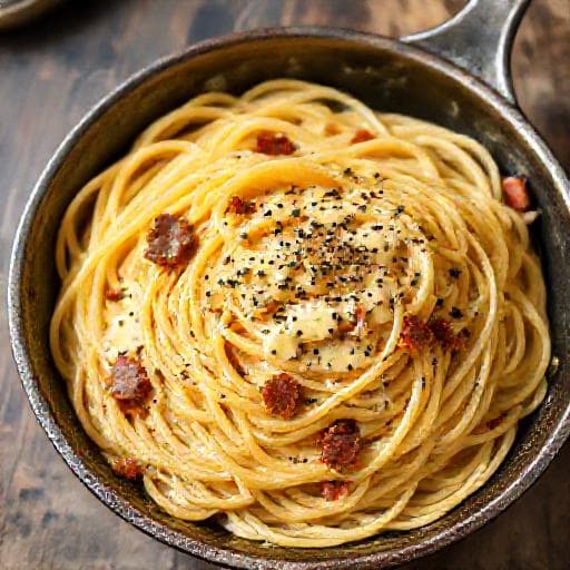 Schnelle Carbonara-Pfanne